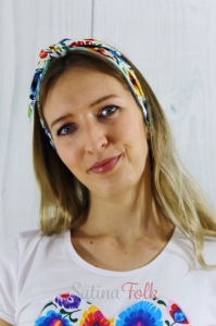 Pin-up łowicki biały