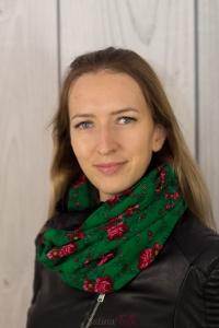 ielony komin góralski dwustronny z polaru minky folkowy